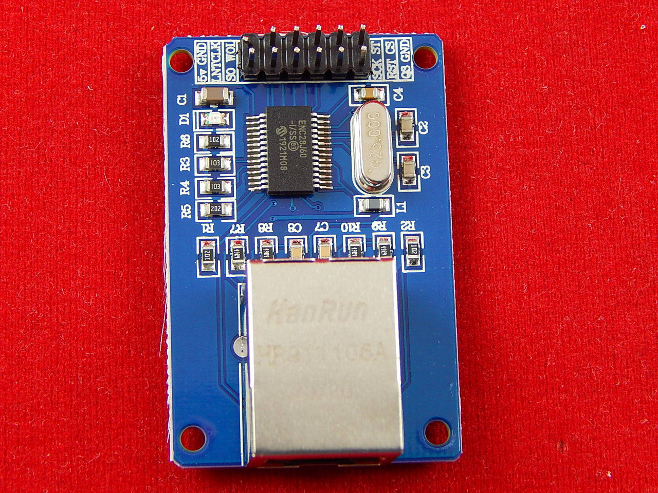Cетевой Ethernet модуль для Arduino ENC28J60 - фото 1 - id-p5252098