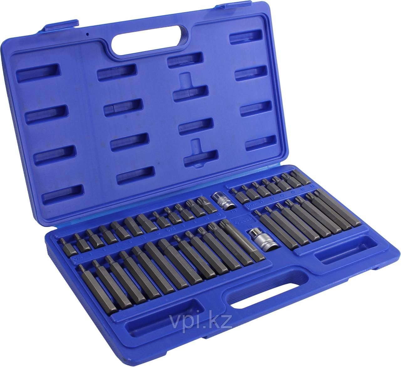 Набор специальных бит HEX, TORX, SPLINE, 1/2", 3/8" 40шт. ЗУБР