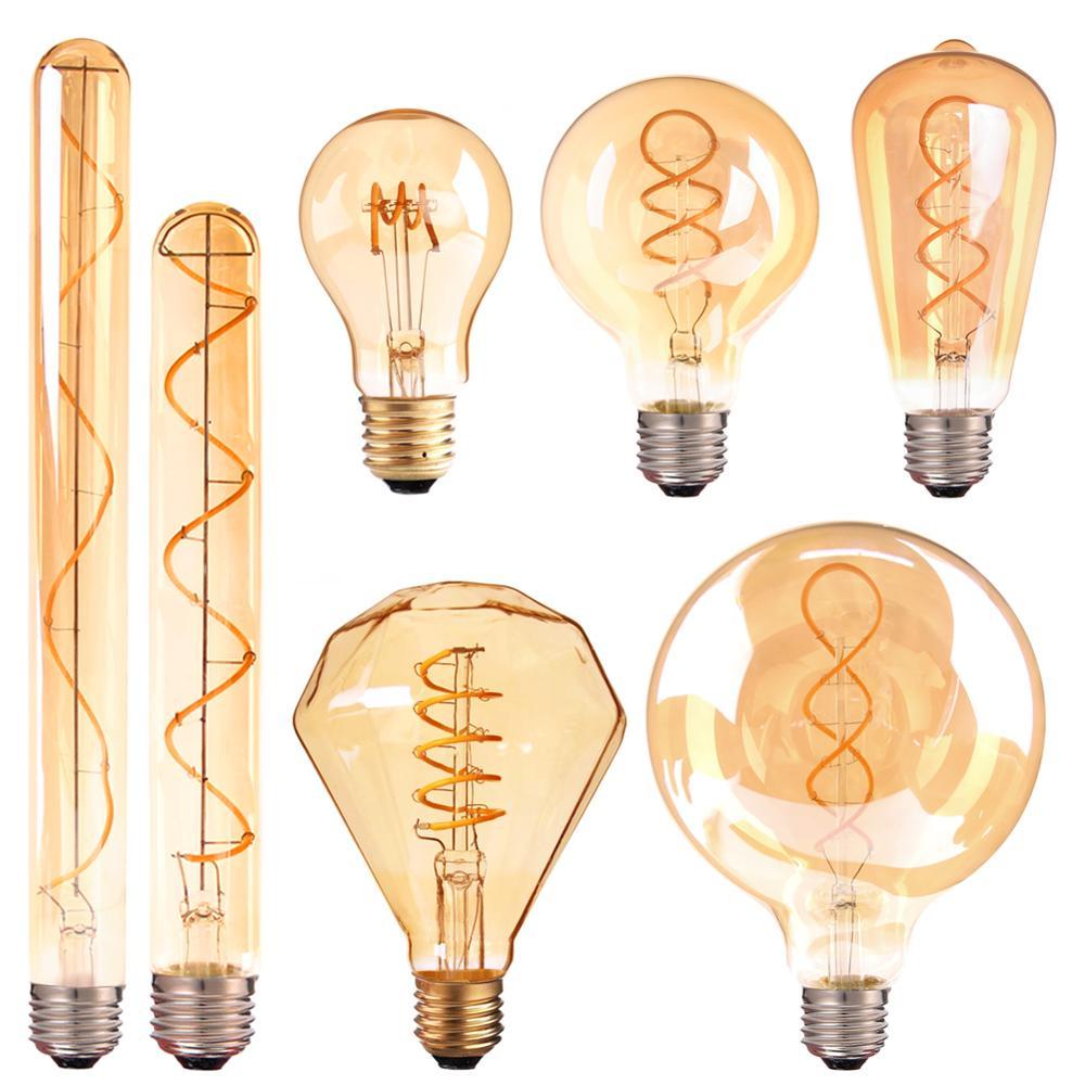 Лампа ретро-стиля 40 ватт, ретро лампа накаливания, лампа светодиодная Эдисона, винтажная лампа - фото 10 - id-p86585394
