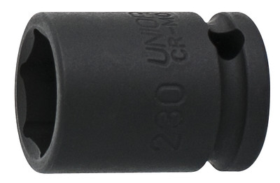Головка торцевая ударная шестигранная, 3/8" - 230/4 6p UNIOR