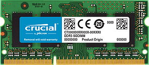 Оперативная память для ноутбука 8Gb DDR3L 1600MHz Crucial CT102464BF160B SODIMM PC3-12800 1.35V ЛУЧШАЯ ЦЕНА!!!