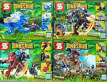 Конструктор Аналог лего Lego 4в1 Jurassic World Мир Юрского периода SY 1504 робозавры охотники 947 деталей