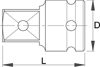 Переходник ударный с 1.1/2" - 234.7/4 UNIOR, фото 2