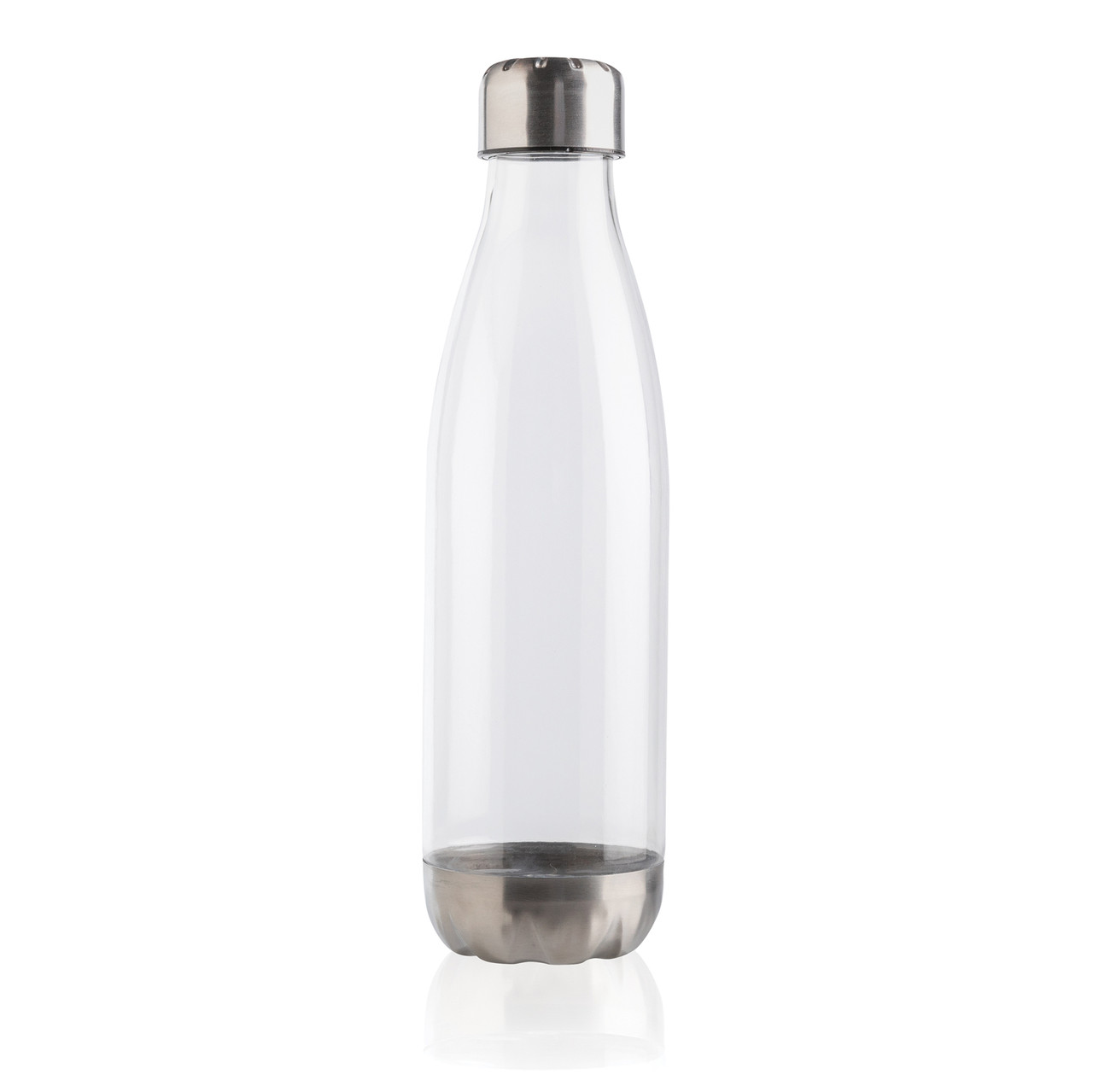 Бутылка для воды с крышкой из нержавеющей стали прозрачный - фото 1 - id-p86599169
