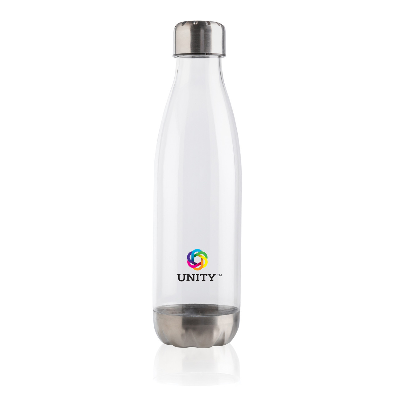 Бутылка для воды с крышкой из нержавеющей стали прозрачный - фото 3 - id-p86599169