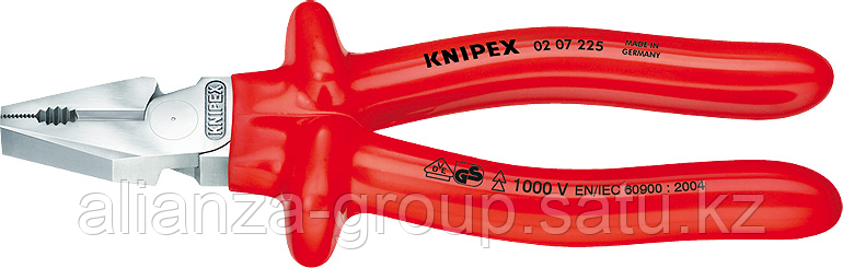 Плоскогубцы диэлектрические KNIPEX 0207200 1000 V, 200 мм, комбинированные, силовые [KN-0207200]