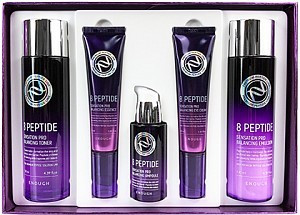 Набор для ухода за кожей лица с пептидами Enough 8 Peptide Pro Balancing Skin Care 5 Set