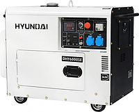 Дизельный генератор с воздушным охлаждением HYUNDAI DHY 6000SE в кожухе [DHY 6000SE]