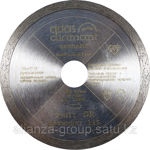 Алмазный диск для резки гранита ATLAS DIAMANT 300х25,4 мм GR (10) [1032003]