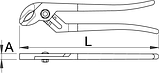 Клещи переставные с накладным шарниром - 445/1P UNIOR, фото 2