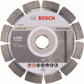 Алмазный диск для резки бетона BOSCH 150х22.2 мм Expert for Concrete [2608602557]