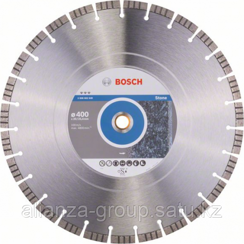 Алмазный диск универсальный BOSCH 400х25.4 мм Best for Stone [2608602649]