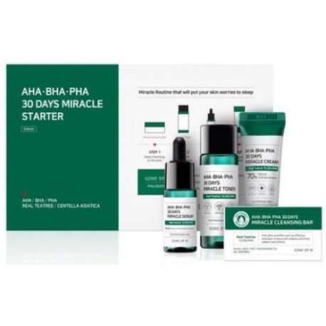 Some By Mi 30 Days Miracle StarteSome By Mi 30 Days Miracle Starter Aha Bha Pha Мини набор для проблемной кожи