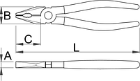 Плоскогубцы комбинированные изолированные - 406/1VDEDP UNIOR, фото 2