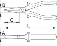 Плоскогубцы изолированные удлинённые - 472/1VDE UNIOR, фото 2