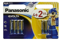 Батарейка Panasonic LR03 Evolta BL6 (4+2)