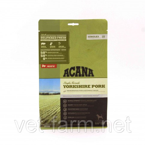 ACANA Yorkshire Pork СВИНИНА Корм Для Собак Всех Пород И Возрастов, 340 G