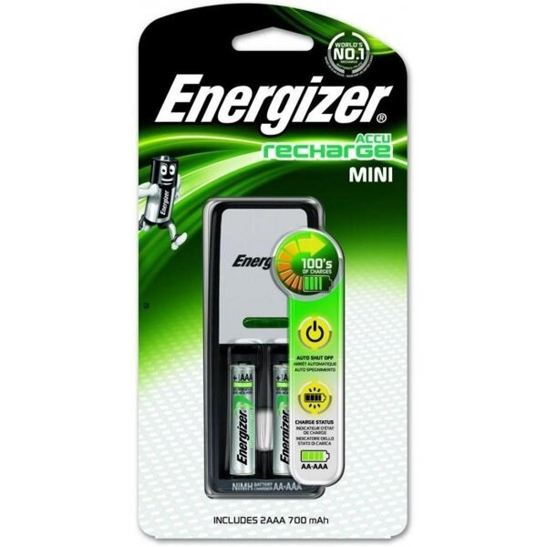 Зарядное устройство + аккумуляторы Energizer Mini Charger 2 AAA 700 mAH