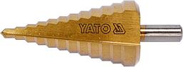 Конусное ступенчатое сверло 6-38мм YATO