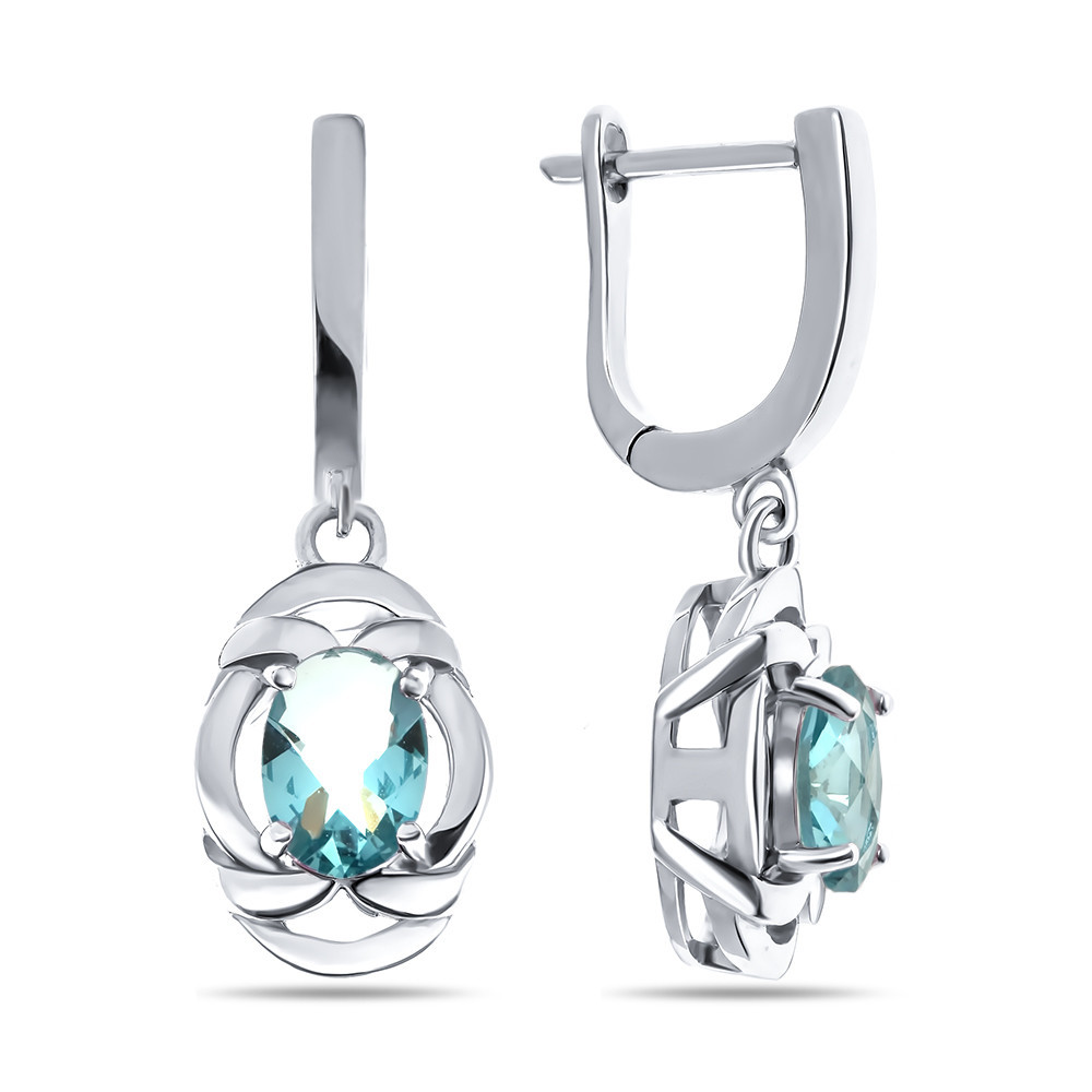 Серьги Teosa серебро с родием JE1533-AQC