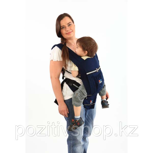 Рюкзак-кенгуру Babystyle БэбиКомфорт до 18 кг Серый - фото 3 - id-p86626545