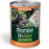 Monge Bwild (Утка) 400г беззерновой влажный корм для щенков Grain Free Formula Cane Puppy & Junior Duck