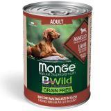 Monge Bwild (Ягненок) 400г беззерновой влажный корм для собак Grain Free Formula Cane All Breeds Adult Agnell