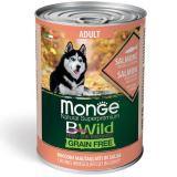 Monge Bwild (Лосось) 400г беззерновой влажный корм для собак Grain Free Formula All Breeds Adult Salmone