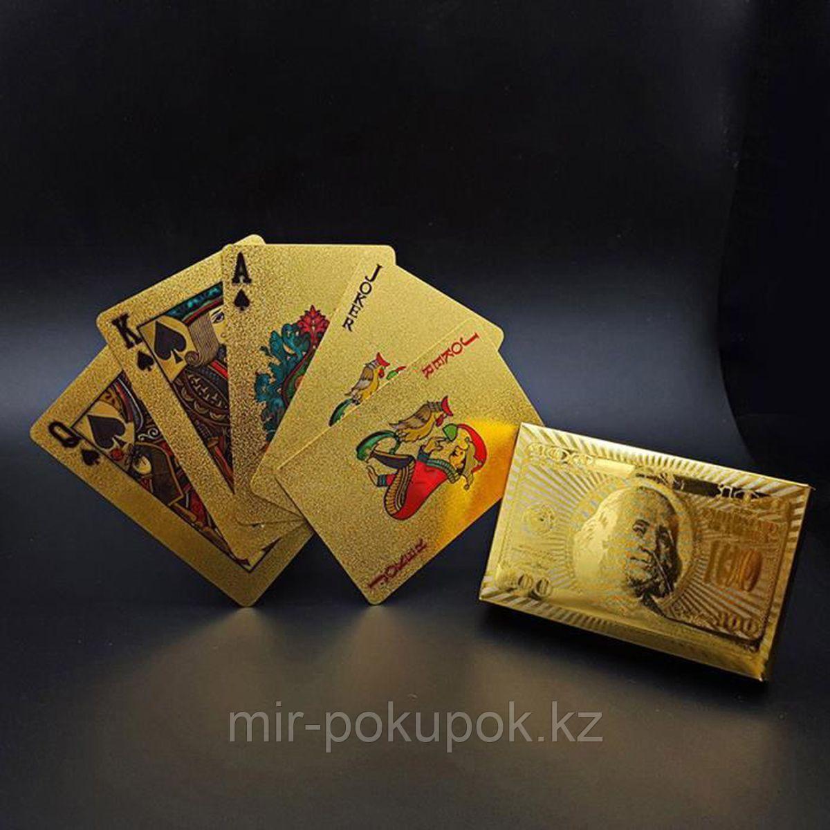 Колода игральных карт под золото и серебро  Premium Gold Standard Poker, Алматы