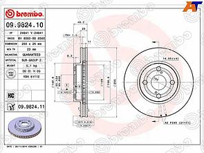 Диск тормозной перед TOYOTA Corolla Runx /Allex /Verso /Spacio /Filder NZE12# /ZZE12#, ZZE15#, Prius