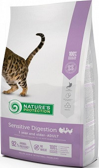243515 Nature s Protection Sensitive, корм для взрослых кошек с чувствительным пищеварением, уп.2кг. - фото 1 - id-p86684533