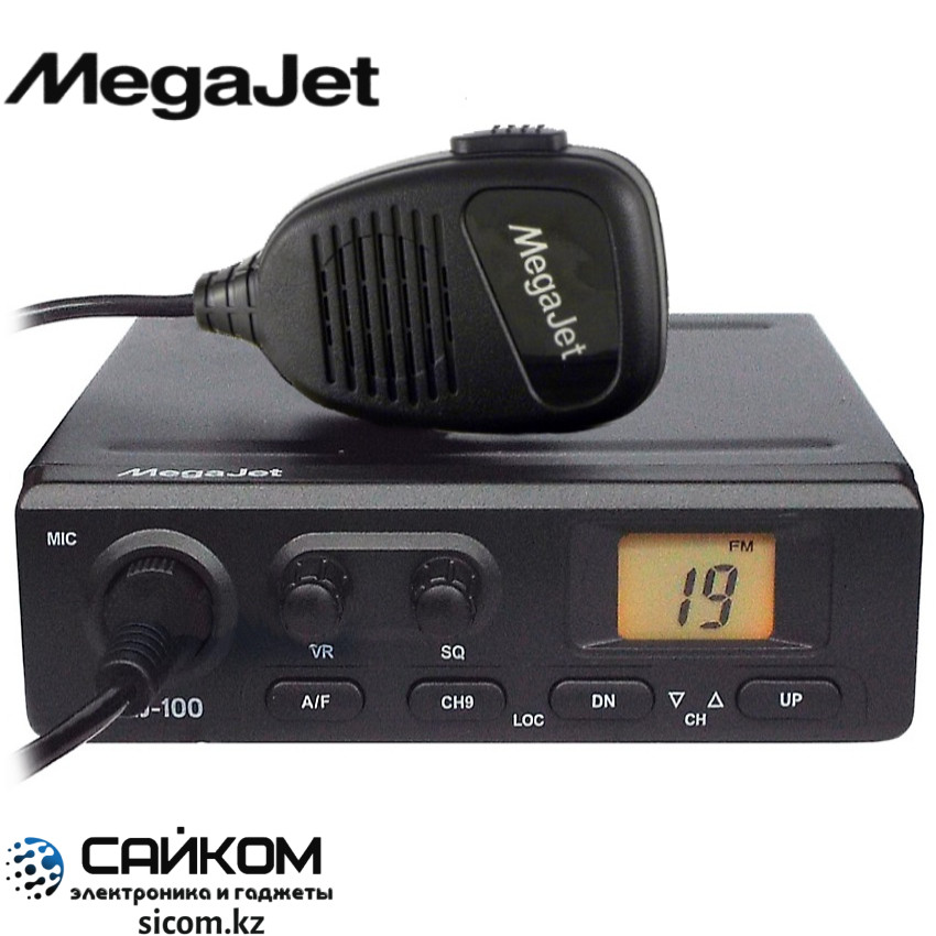 Автомобильная Си-Би Радиостанция MegaJet MJ-100, Мощность до 8 Вт, 27 МГц, фото 1