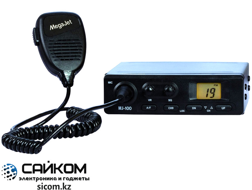 Автомобильная Си-Би Радиостанция MegaJet MJ-100, Мощность до 8 Вт, 27 МГц - фото 3 - id-p86643175