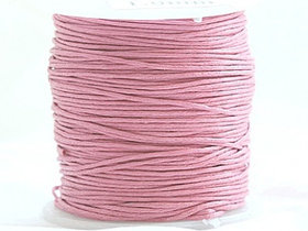 Вощеный шнур 1 мм розовый