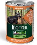 Monge Bwild (Утка) 400г беззерновой влажный корм для собак мелких пород.Grain Free Mini Adult Anatra