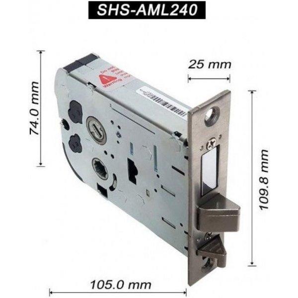 Врезной биометрический электронный кодовый дверной замок Samsung SHP-DH538
