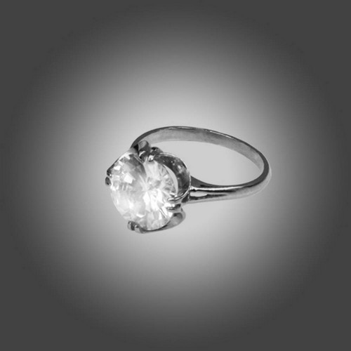 Кольцо Приволжский Ювелир из золоченного серебра, фианит 232399