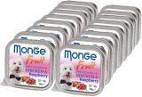 Monge Fruit 16шт.по 100г Курица с малиной Влажный корм для собак Pate & Chunkies with Chicken & Raspberry