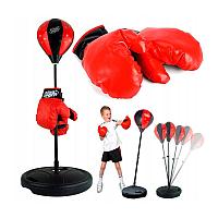 Детская боксёрская груша. Чемпионский набор для бокса высота от 80 до 146 см арт.7555B, фото 1