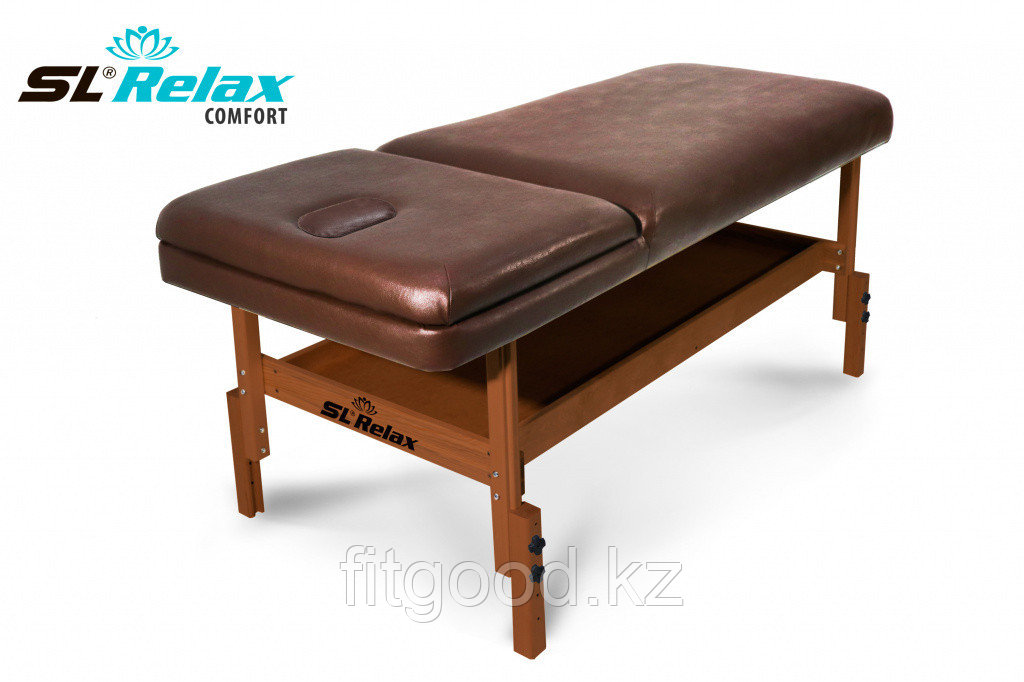 Массажный стол стационарный Comfort SLR-10 (коричневый) - фото 1 - id-p86699802