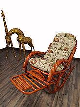 Кресло качалка из ротанги (плетен.) (RTN-049)