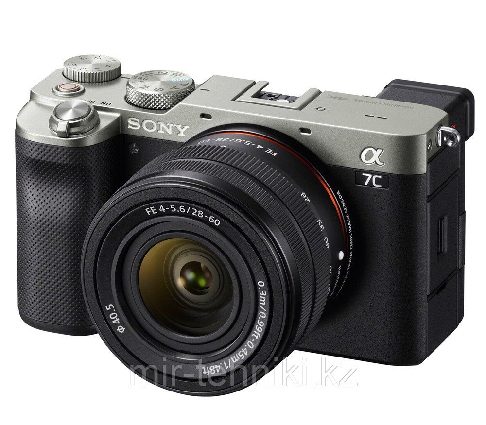 Фотокамера Sony Alpha A7C Kit FE 28-60mm f/4-5.6 серебристый (Меню: Русский)