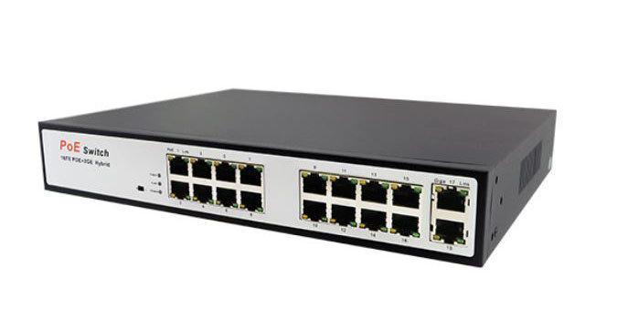 POE SMART SWITCH 16+2 PORT