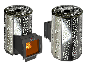 Дровяная печь для бани Grill'D Violet Long Window Max