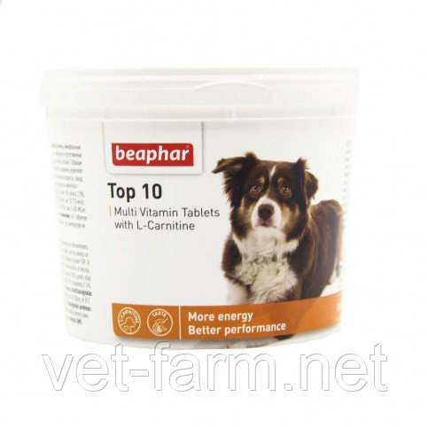 BEAPHAR TOP 10 For Dogs ТОП 10 Для Собак (750 Табл)