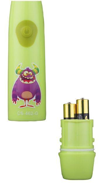 Электрическая зубная щетка CS Medica KIDS CS-462-G салатовая