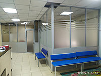 Монтаж стеклянных перегородок для офиса