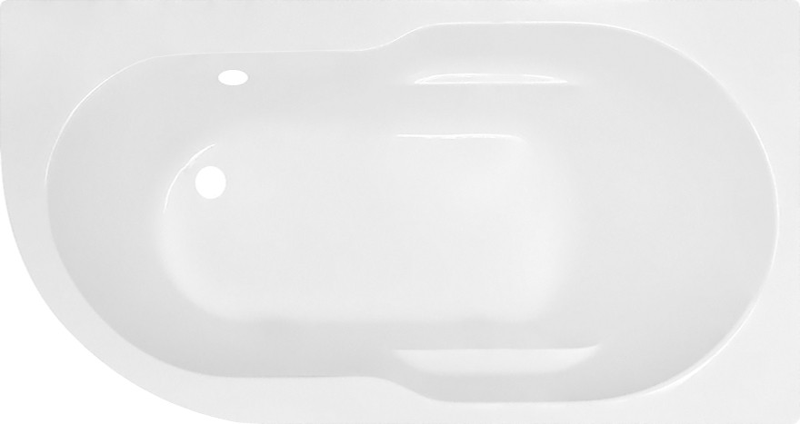 Акриловая ванна Royal Bath Azur RB 614201 R 150 см + слив-перелив