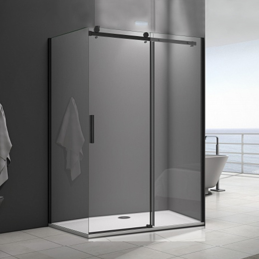 Душевой уголок Good Door Galaxy WTW+SP-C-В 120x90, профиль черный