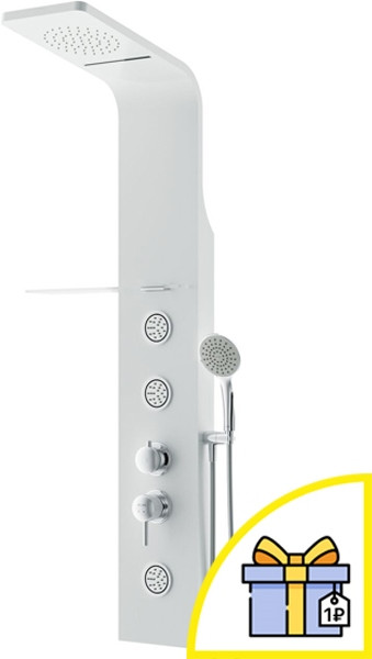 Душевая панель AM.PM Joy W85P-2-136AW + Сертификат IVI AM.PM
